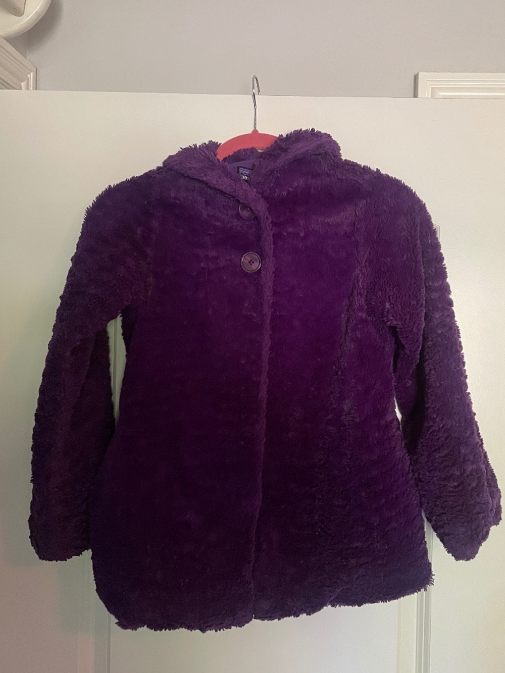 Patagonia purple fleece jacket